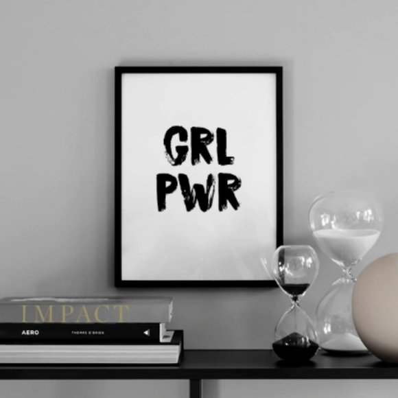Girl Power Art Print 5 x 7 - Picture 1 of 2